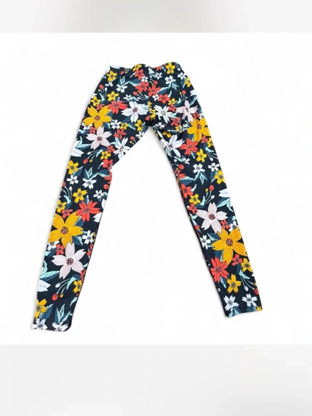 Nike Floral Leggings Women’s Small Multicolor Flower Print Athletic Yoga Gym